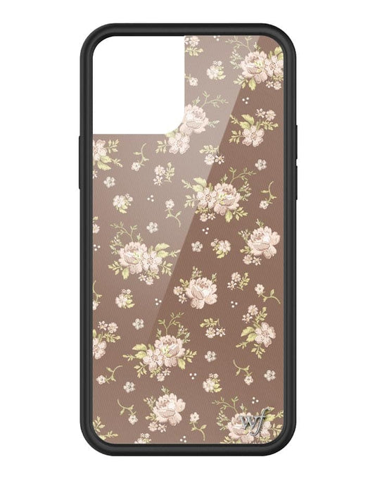 wildflower brown floral iphone 12/12 Pro case