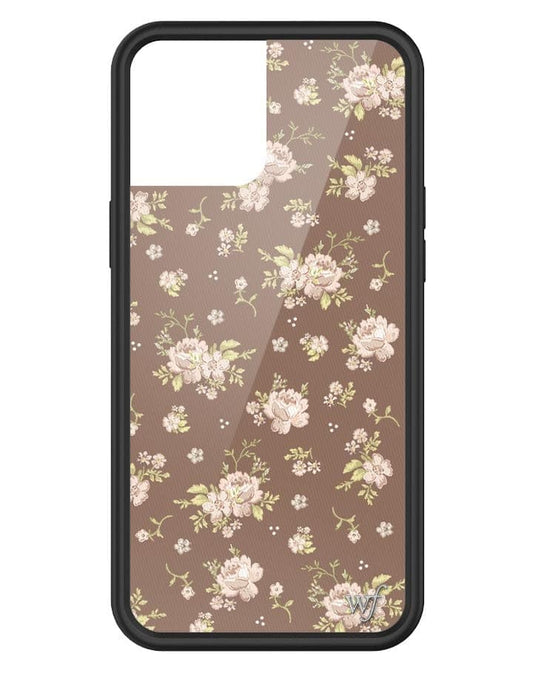 wildflower brown floral iphone 12 pro max case