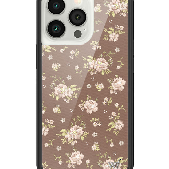 Wildflower Brown Floral iPhone 13 Pro Case