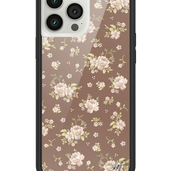 Wildflower Brown Floral iPhone 13 Pro Max Case