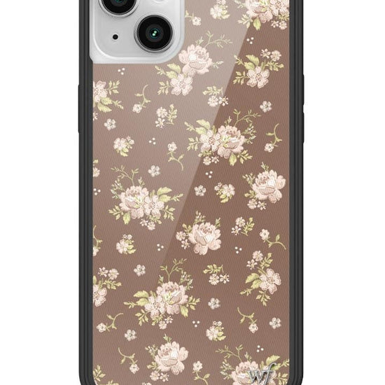 Wildflower Brown Floral iPhone 14 Plus Case