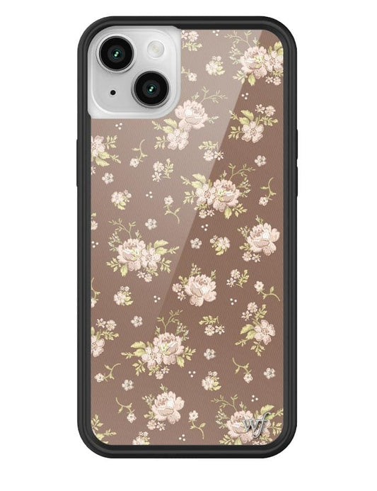 Wildflower Brown Floral iPhone 14 Plus Case