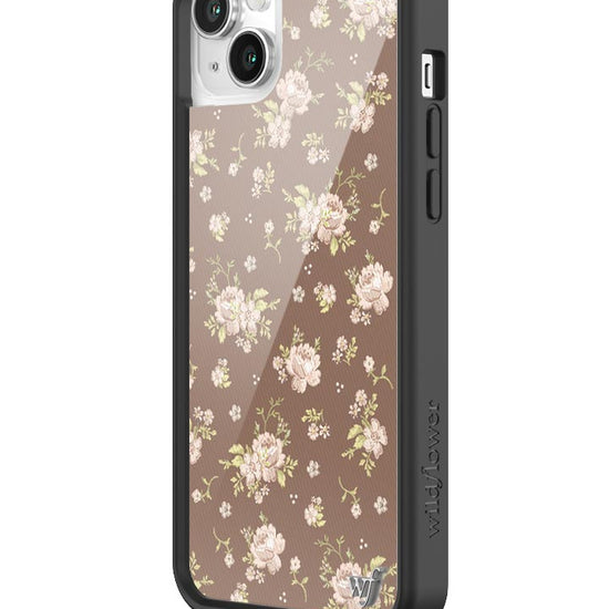 Wildflower Brown Floral iPhone 14 Plus Case