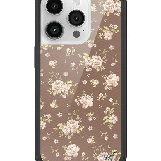 Wildflower Brown Floral iPhone 14 Pro Case