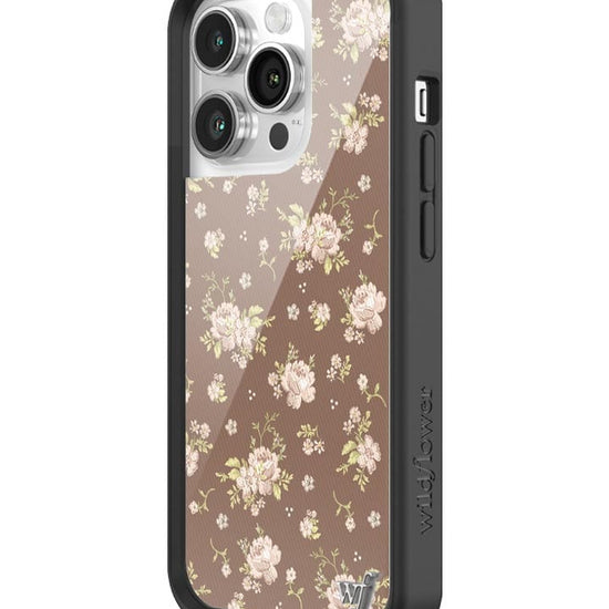 Wildflower Brown Floral iPhone 14 Pro Case