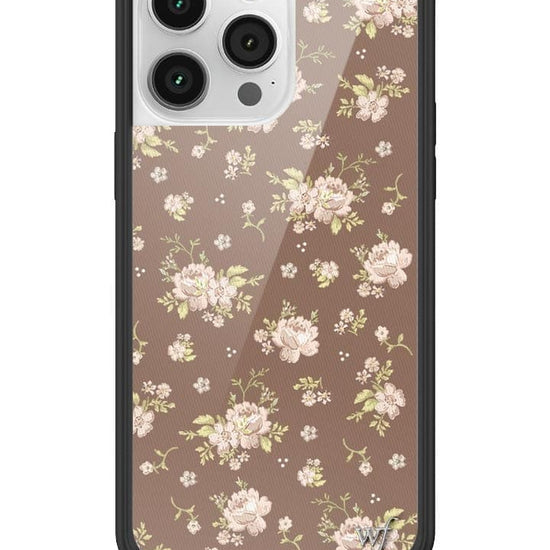 Wildflower Brown Floral iPhone 14 Pro Max Case