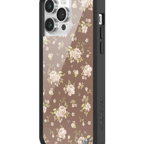 Wildflower Brown Floral iPhone 14 Pro Max Case