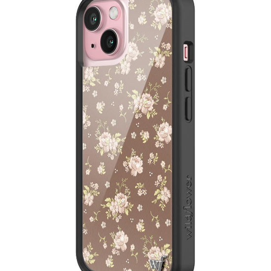 Wildflower Brown Floral iPhone 15 Case