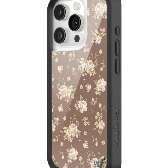 Wildflower Brown Floral iPhone 15 Pro Case