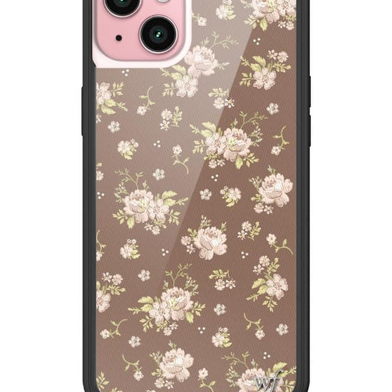 Wildflower Brown Floral iPhone 15 Plus Case