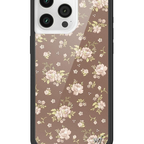 wildflower brown floral iphone 15 pro max