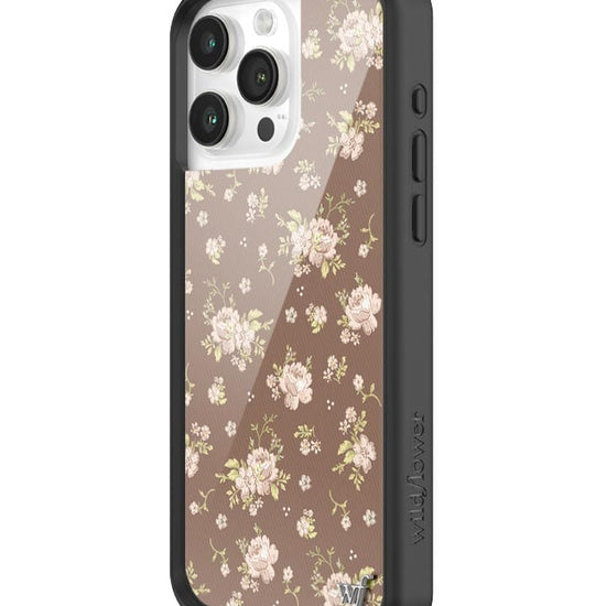 wildflower brown floral iphone 15 pro max