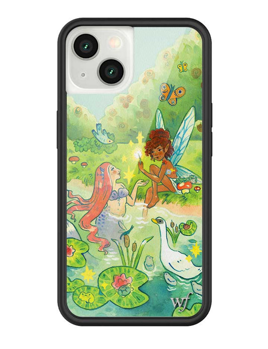 wildflower taylor giavasis - fairies and mermaids iphone 13 case