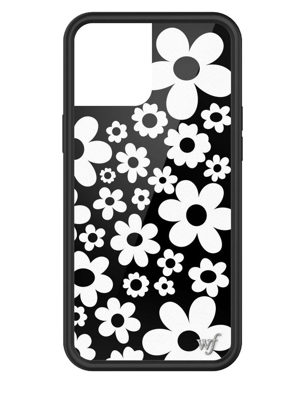 Wildflower Bloom Black and White iPhone 12 Pro Max Case