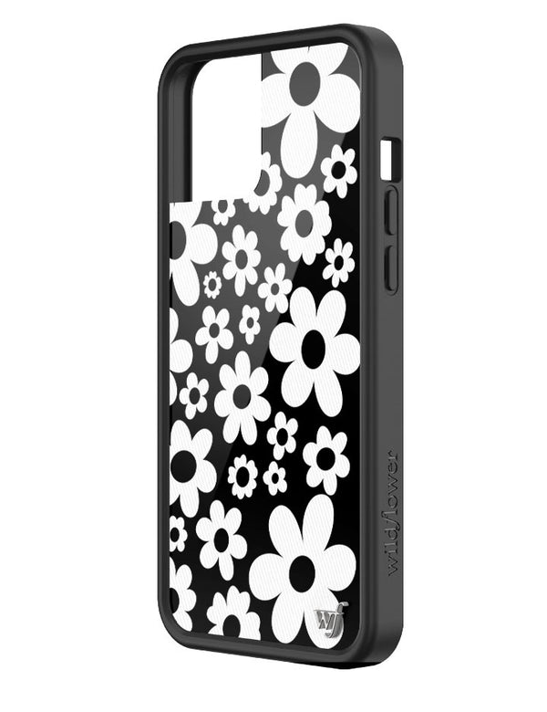 Wildflower Bloom Black and White iPhone 12 Pro Max Case