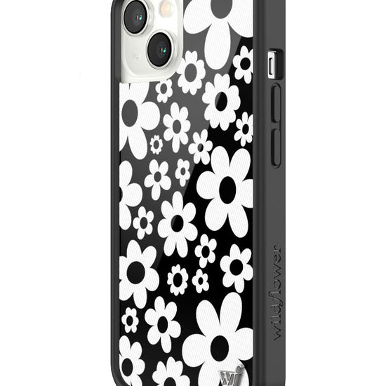 Wildflower Bloom | Black And White iPhone 13 Case