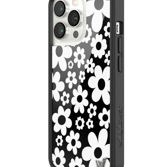 Wildflower Bloom | Black And White iPhone 13 Pro Case