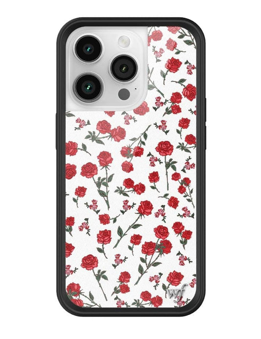 Wildflower Red Roses iPhone 14 Pro Case