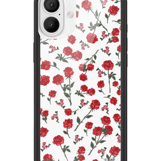 Wildflower Red Roses iPhone 16 Plus Case