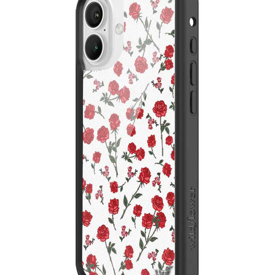 Wildflower Red Roses iPhone 16 Plus Case