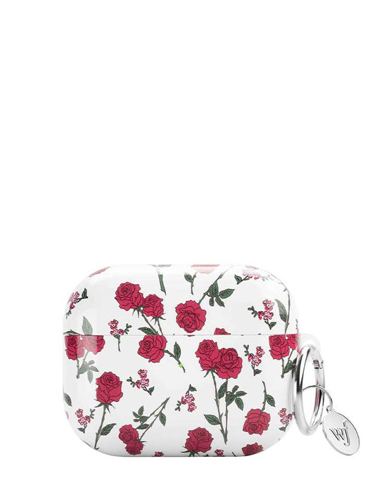 wildflower red roses airpods gen 3 case