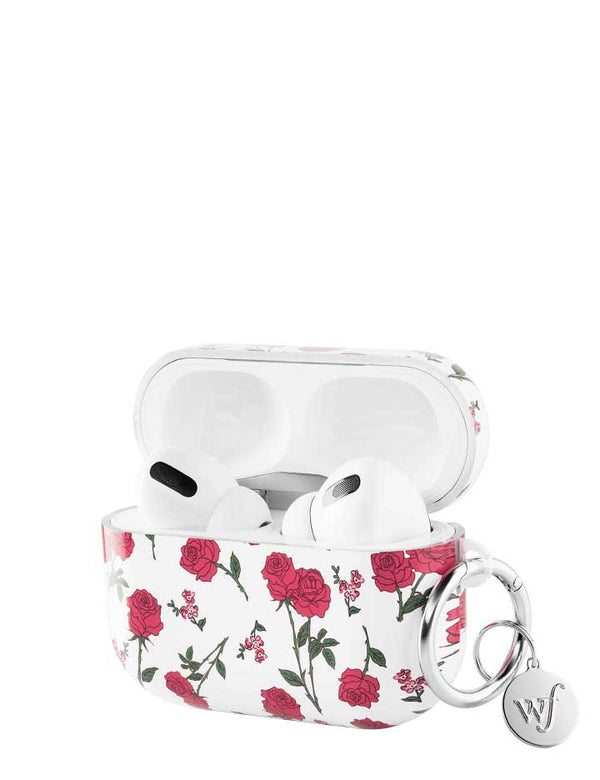 wildflower red roses airpods gen 3 case