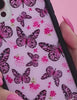 wildflower cases pink butterfly