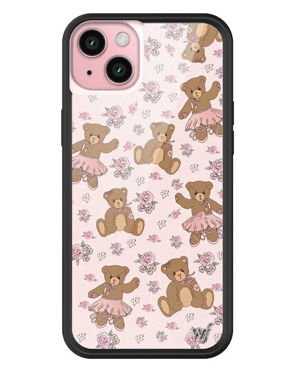 wildflower bear-y ballet iphone 15 plus case