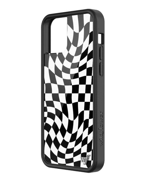 Crazy Checkers iPhone 12/12 Pro Case | Black