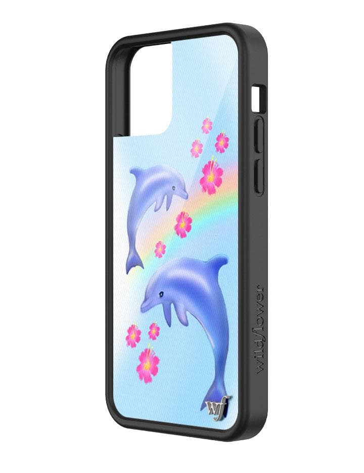 Wildflower Dolphin Love iPhone 12 12 Pro Case Wildflower Cases